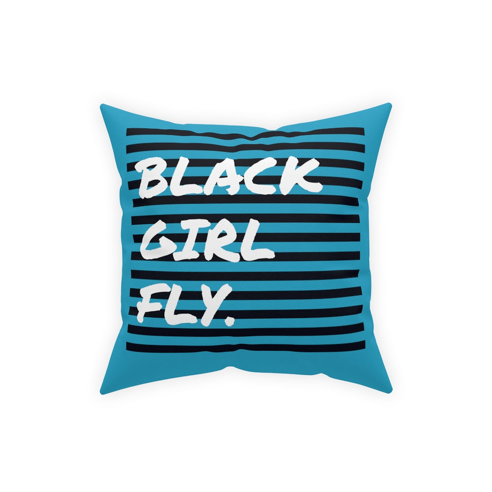 Black Girl Fly Broadcloth Pillow