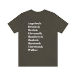 Ode to the Greats - Black Literary GOATS Unisex Short Sleeve Tee