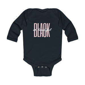 Black Is Beautiful Infant Long Sleeve Onesie