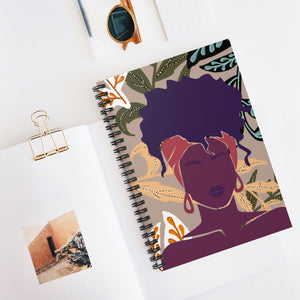 Abstract Woman Notebook - Ruled Line
