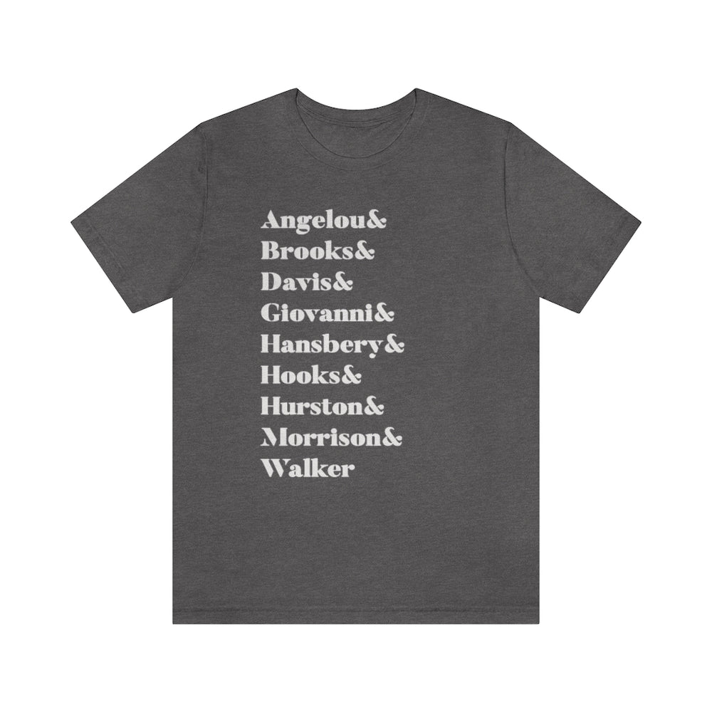 Ode to the Greats - Black Literary GOATS Unisex Short Sleeve Tee