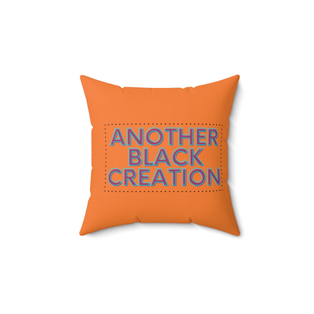Another Black Creation Faux Suede Square Pillow