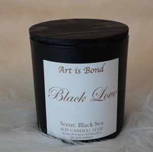 A Celebration of Black Love | 12 OZ Soy Candle with Custom Playlist to Your Favorite Love Songs!