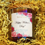 Happy Mother's Day 12 OZ White Currant Scented Soy Candle Candle