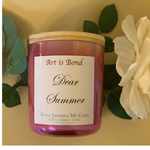 Dear Summer | 12 OZ Soy Candle with Paired Custom Playlist for the Ultimate Vibe!