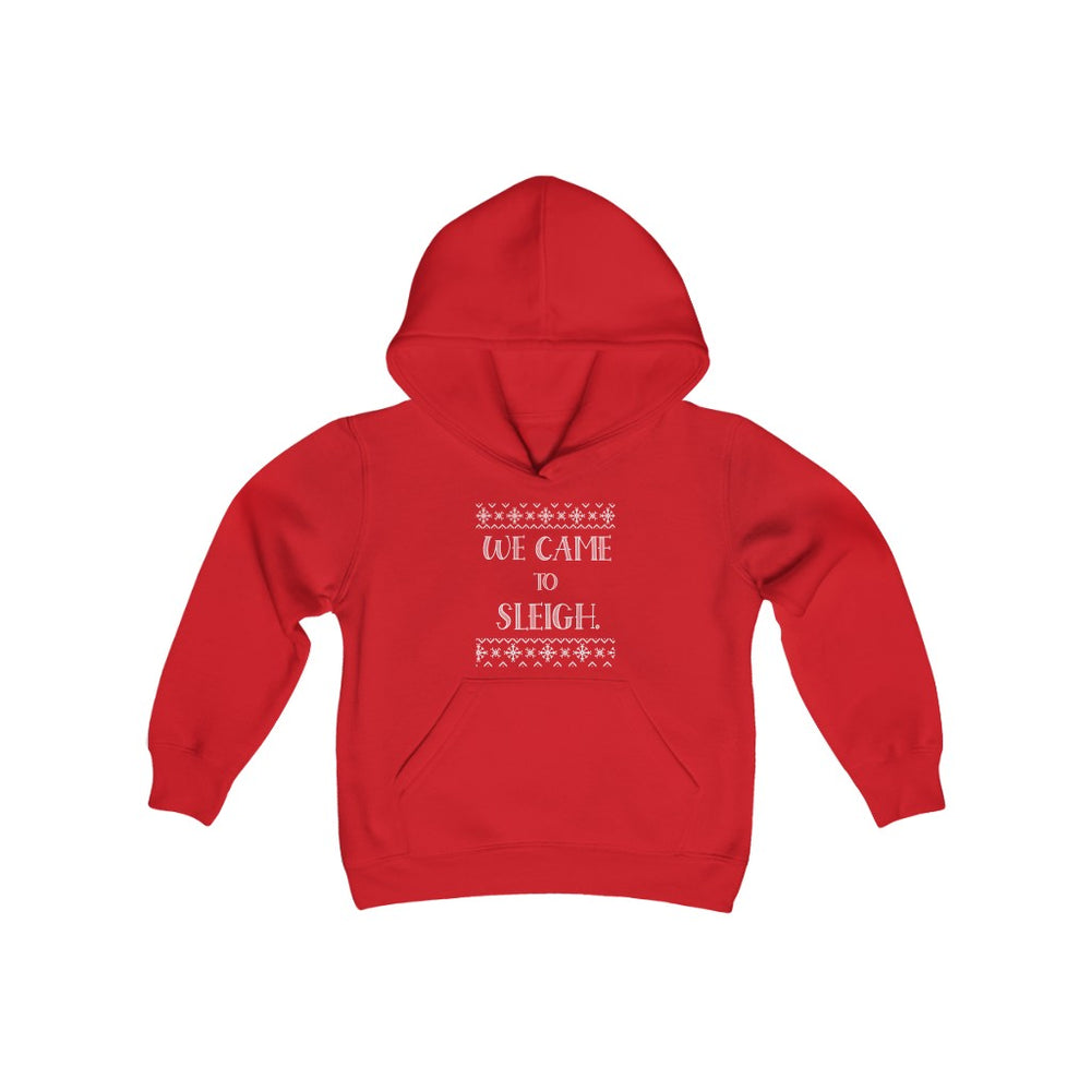 We Came to Sleigh Family - Youth Heavy Blend Hooded Sweatshirt