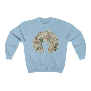 Afro Goddess - Unisex Heavy Blend™ Crewneck Sweatshirt - Flower Colorway