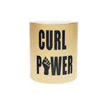 CURL POWER Metallic Mug (Silver / Gold)