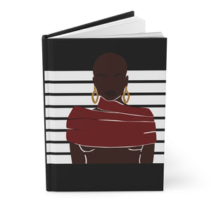 Beautiful Black Woman Hardcover Journal