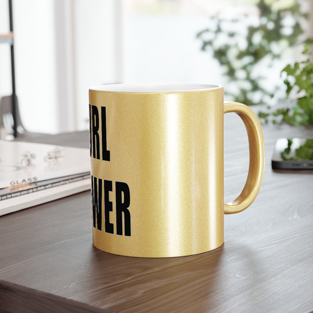 CURL POWER Metallic Mug (Silver / Gold)