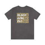 Black Girl Fly Leopard Unisex Short Sleeve Tee