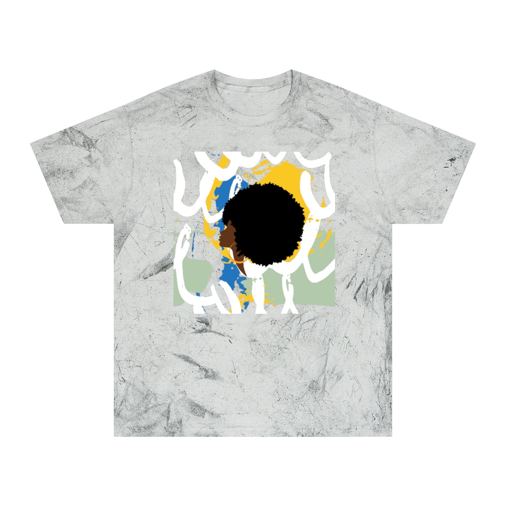 Abstract Afro Art Unisex Color Blast T-Shirt