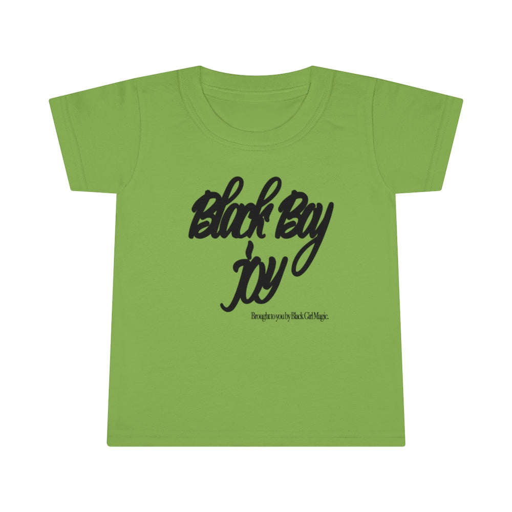 Black Boy Joy - Brought to you by Black Girl Magic Toddler Tee.