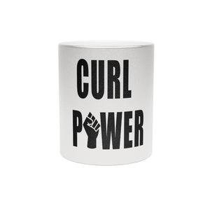 CURL POWER Metallic Mug (Silver / Gold)